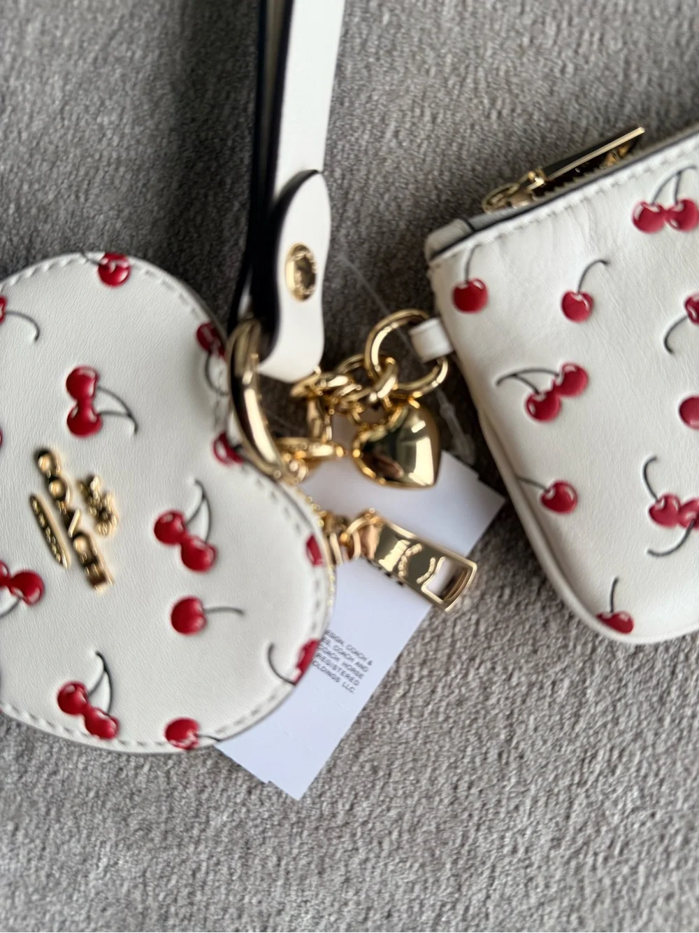 Coach wristlet heart